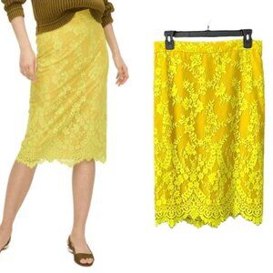 J.Crew Chantilly Lace Pencil Skirt